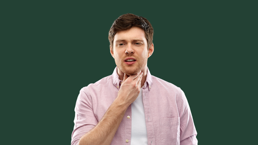 Man Suffering from Mucus In Throat