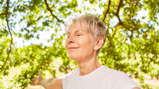 Person breathing well because of Mullien Tea