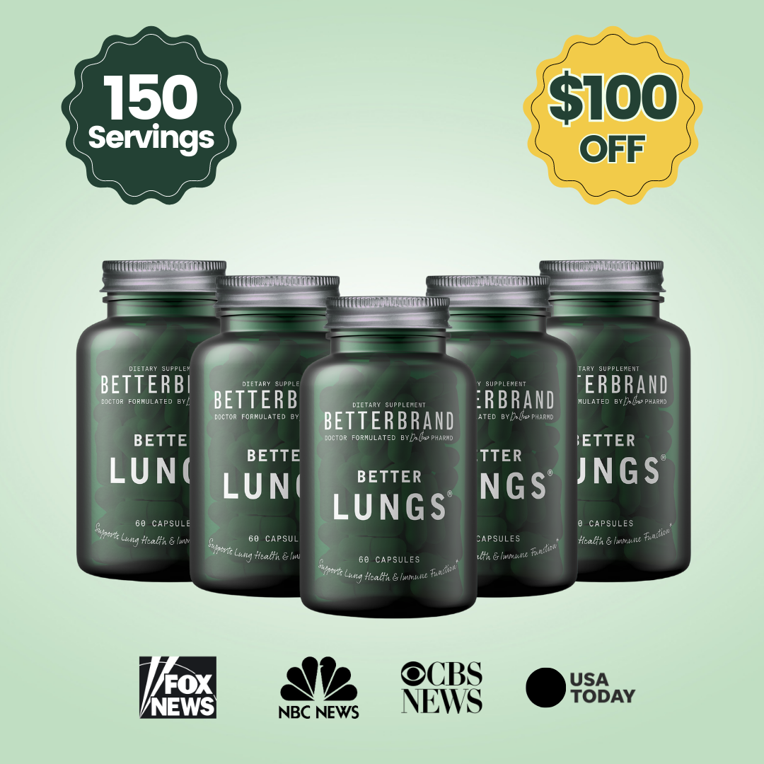 BetterLungs® - Respiratory & Lung Support Supplement – 150 servings - Betterbrand