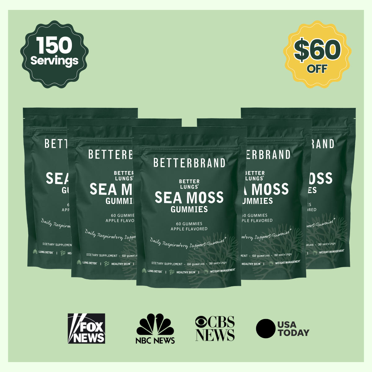 BetterLungs® Sea Moss Gummies - Betterbrand