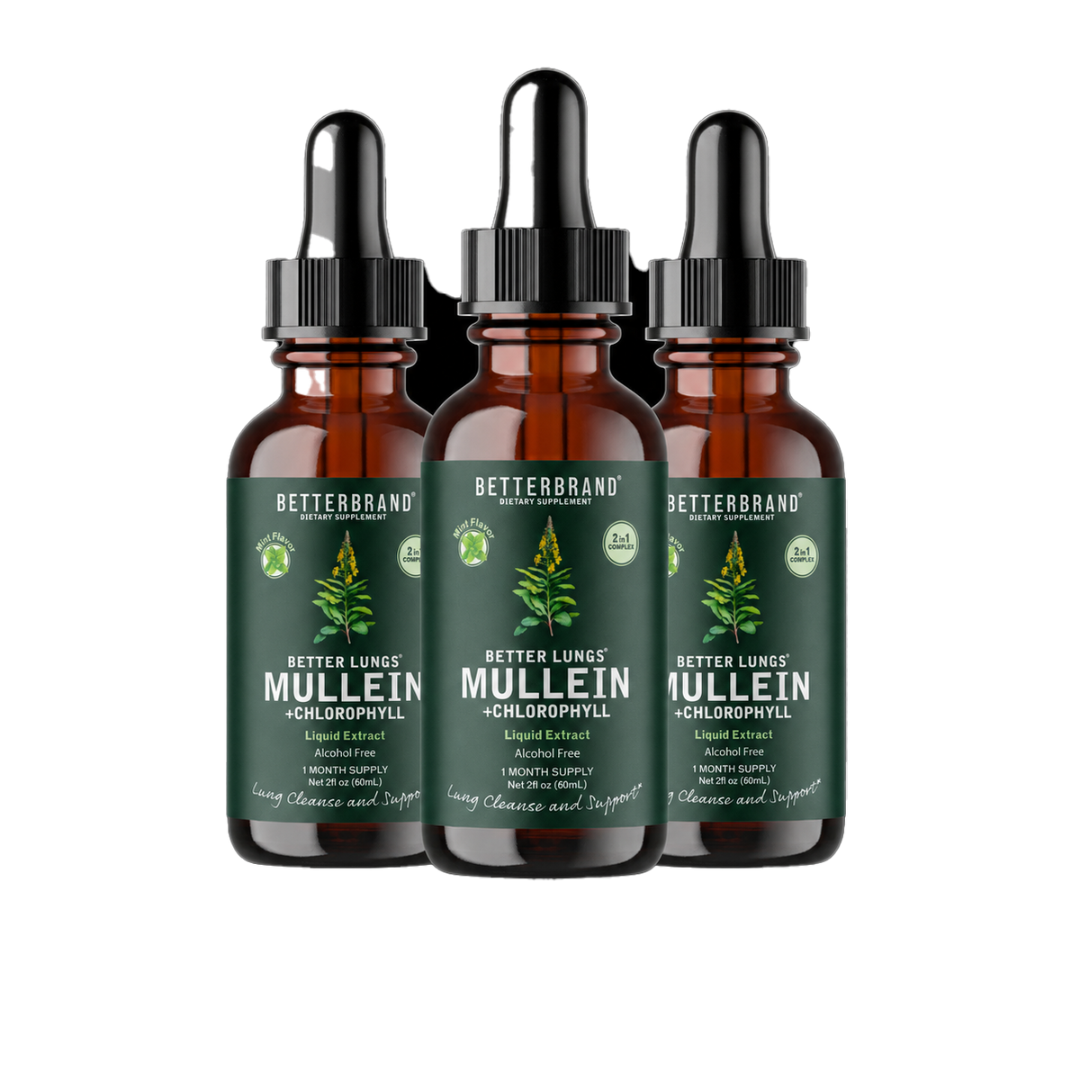 BetterLungs® Mullein + Chlorophyll (Mint Flavor)