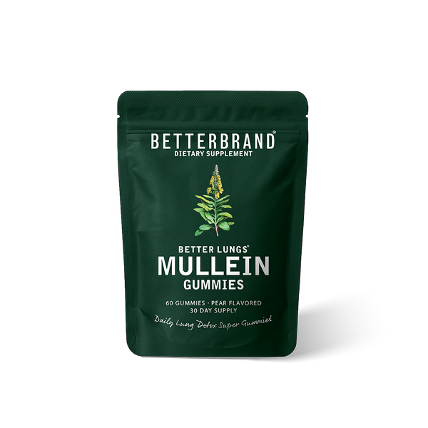 BETTERBRAND MULLEIN GUMMIES pouch, 1 Bag (30 Day Supply)