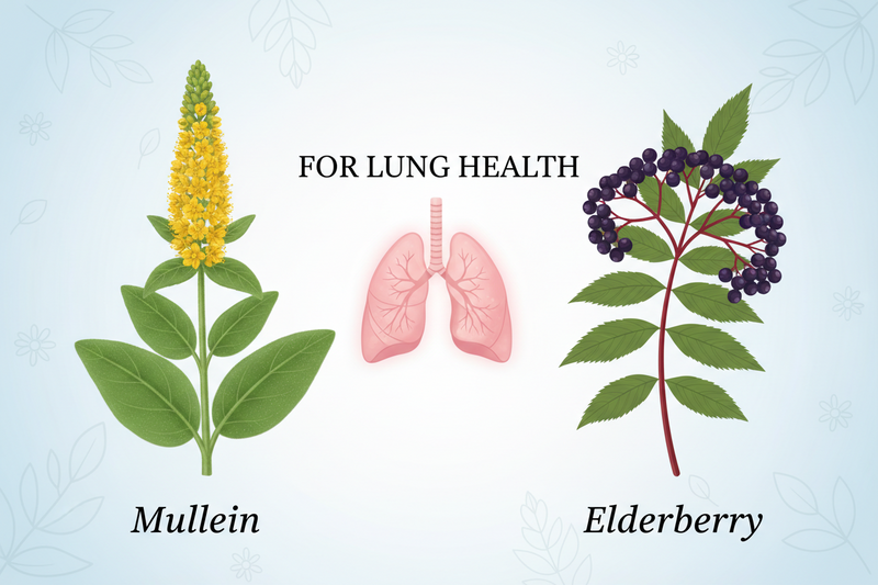 Mullein vs Elderberry: Which is Better for Lung Health and Respiratory Support?