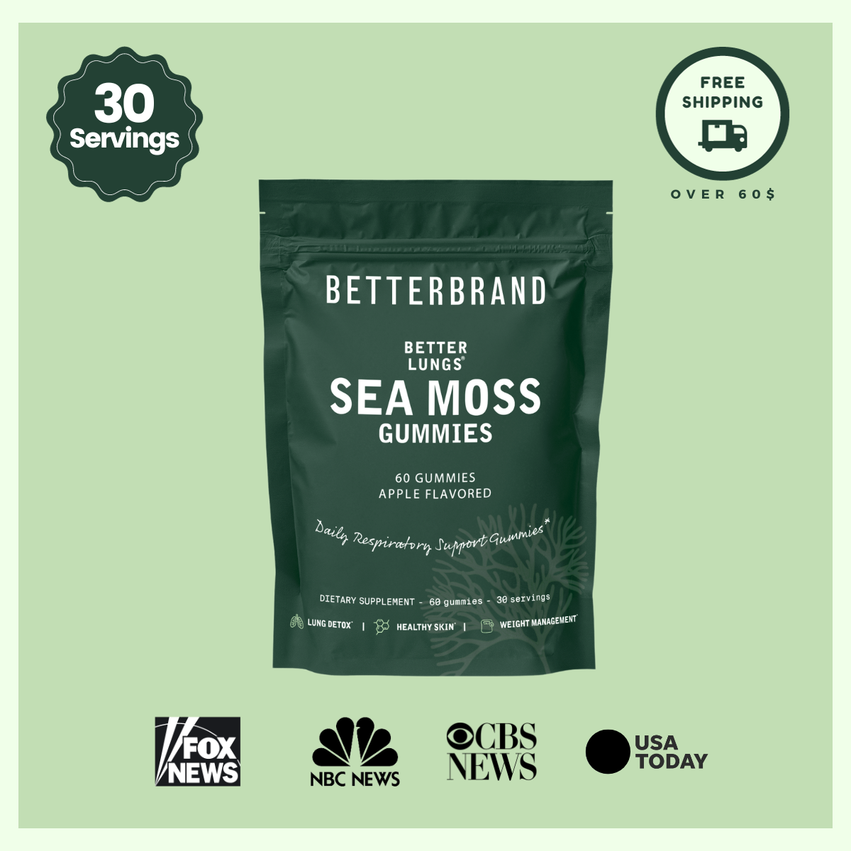 BetterLungs® Sea Moss Gummies - Betterbrand