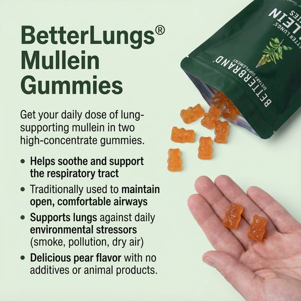 BetterLungs® Mullein Gummies