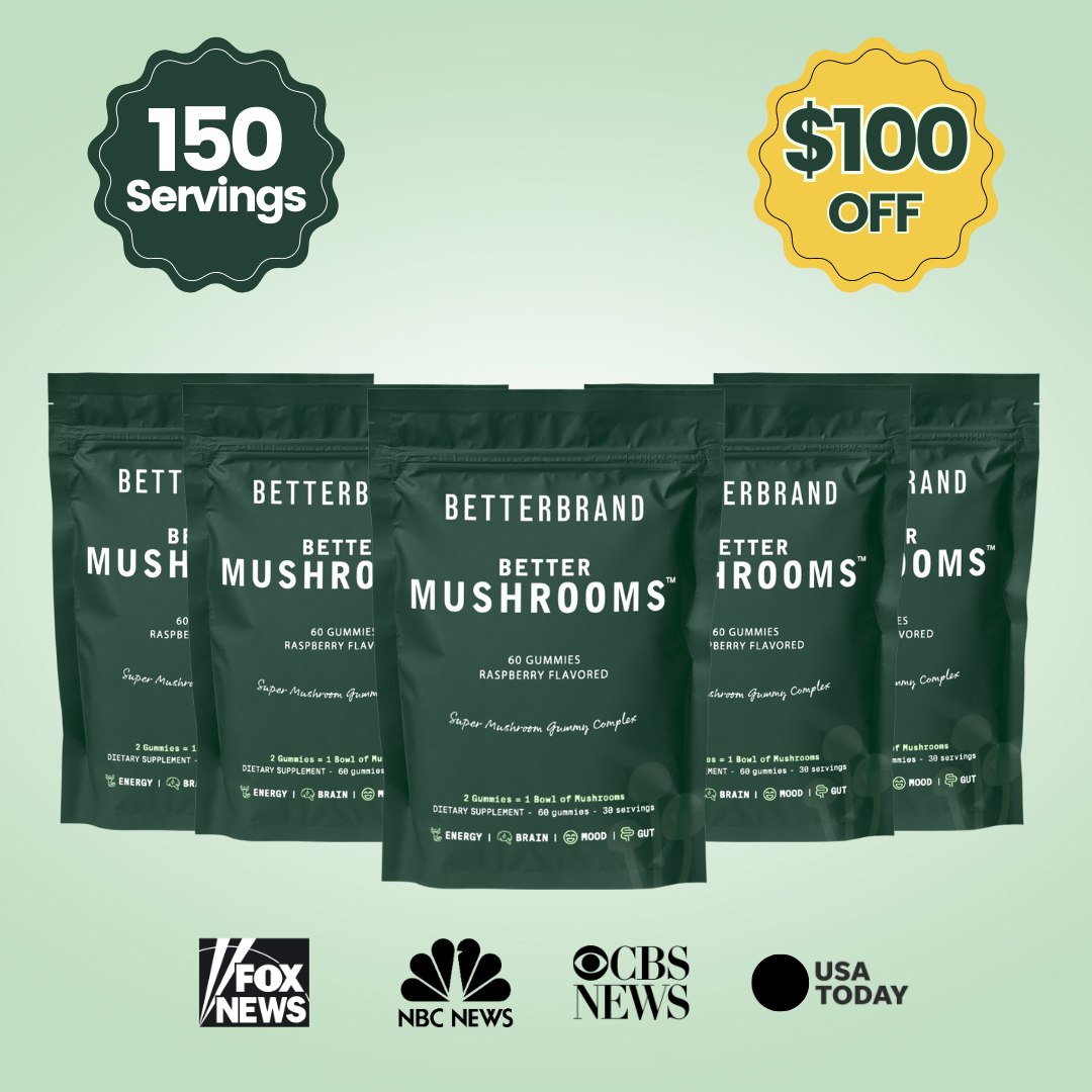 BetterMushrooms® Mushroom Gummies – Betterbrand - 150 servings