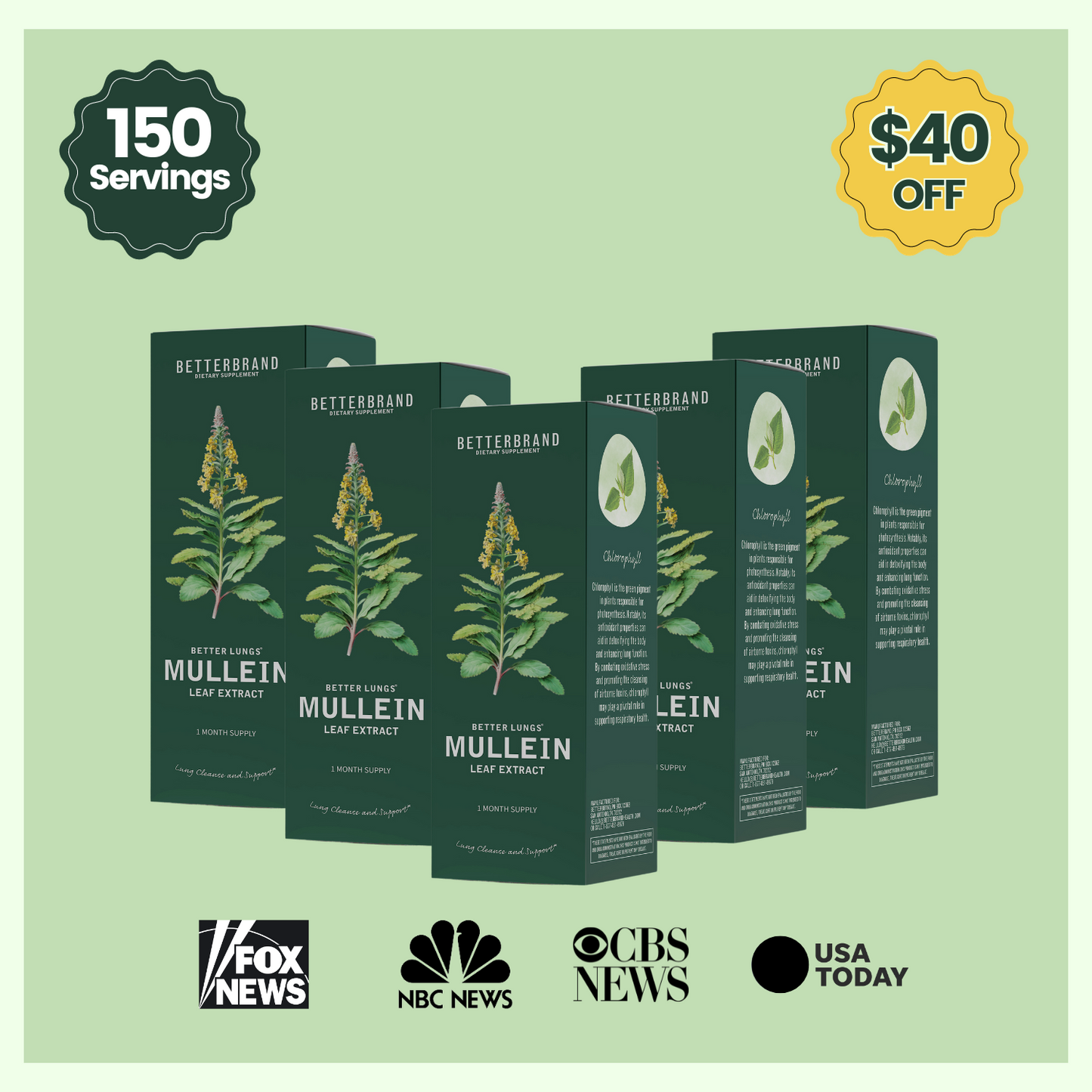 Mullein Leaf Extract 5-Pack - Betterbrand