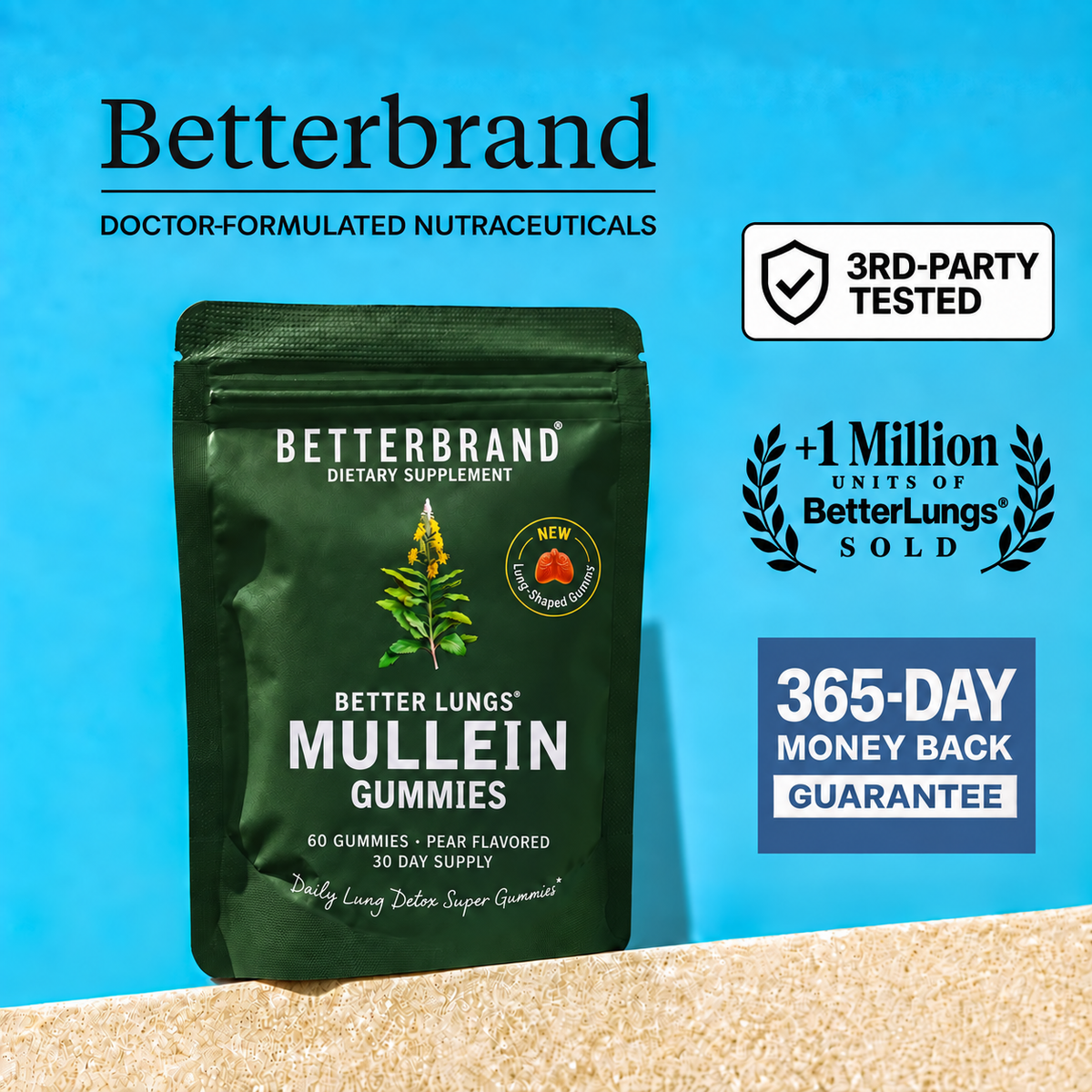 BetterLungs® Mullein Gummies