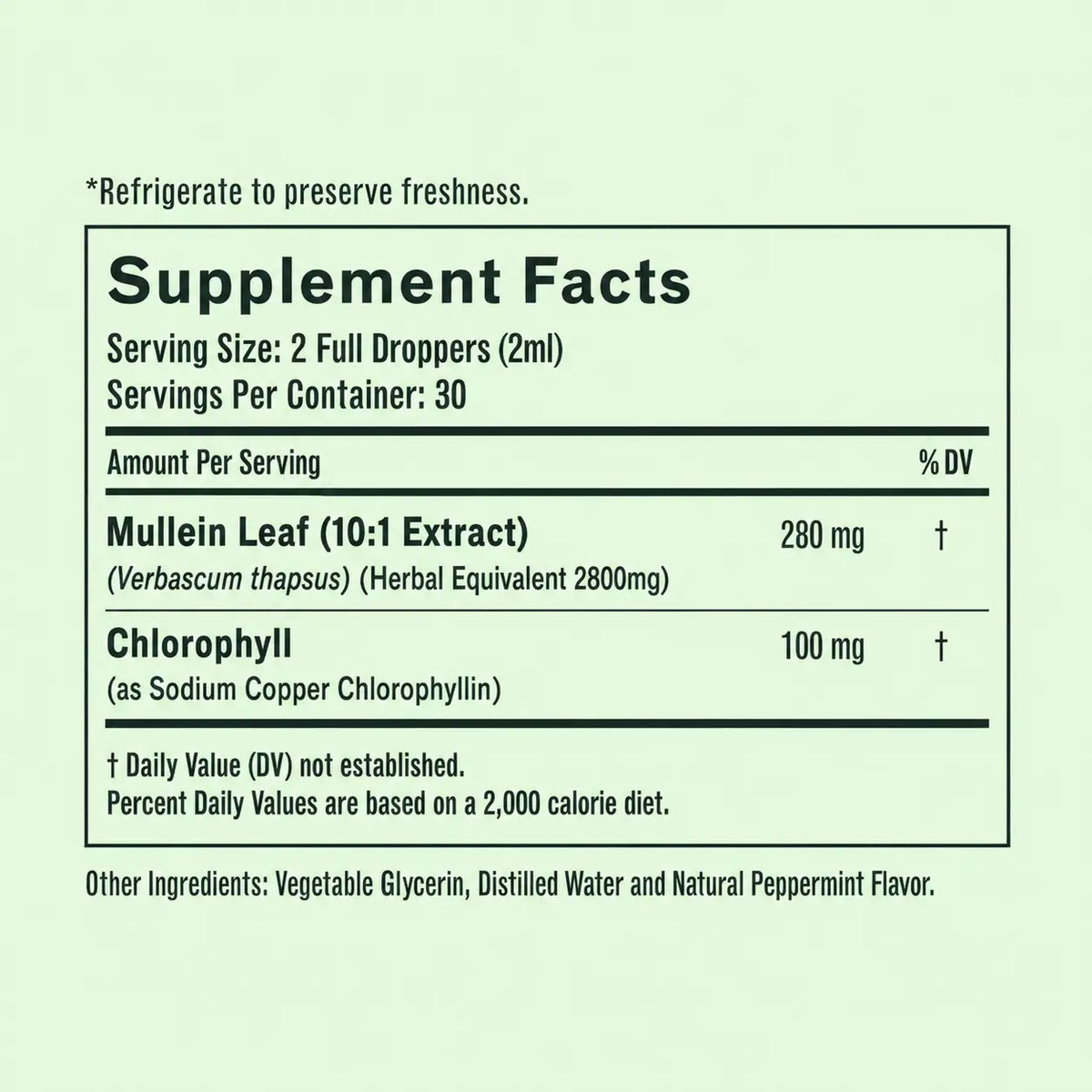 BetterLungs® Mullein + Chlorophyll (Mint Flavor)