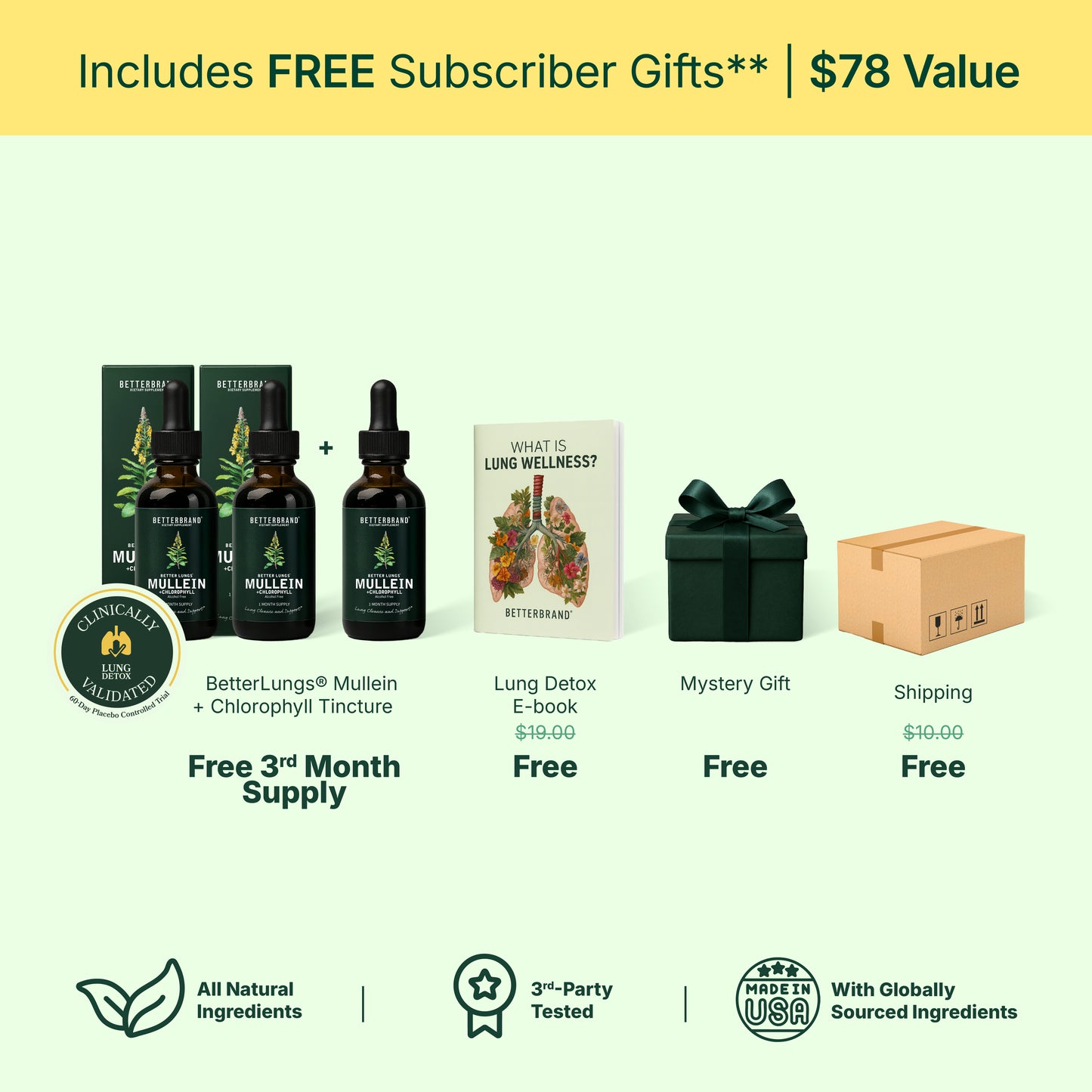 BetterLungs® Mullein + Chlorophyll