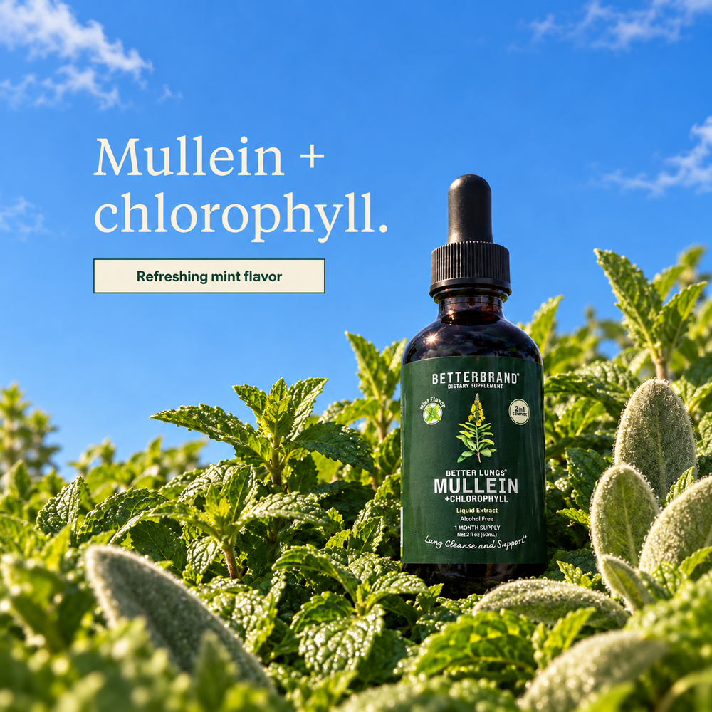 BetterLungs® Mullein + Chlorophyll (Mint Flavor)