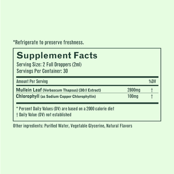 BetterLungs® Mullein + Chlorophyll