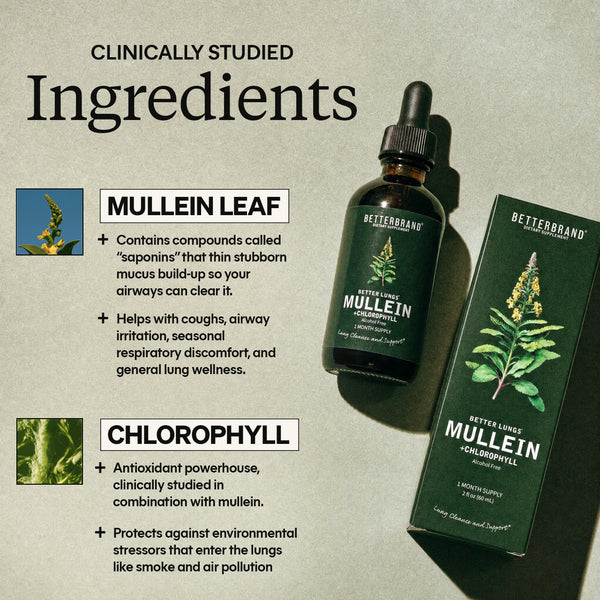 BetterLungs® Mullein + Chlorophyll