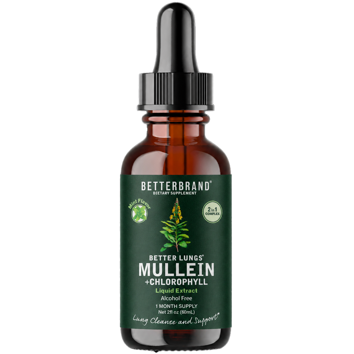 BetterLungs® Mullein + Chlorophyll (Mint Flavor)