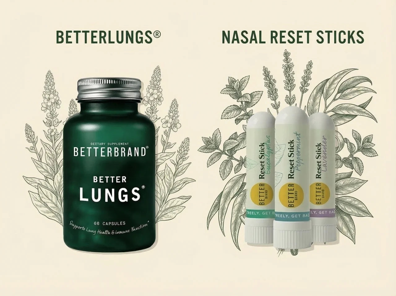 BetterLungs® and Nasal Reset Sticks — the Allergy Relief Protocol